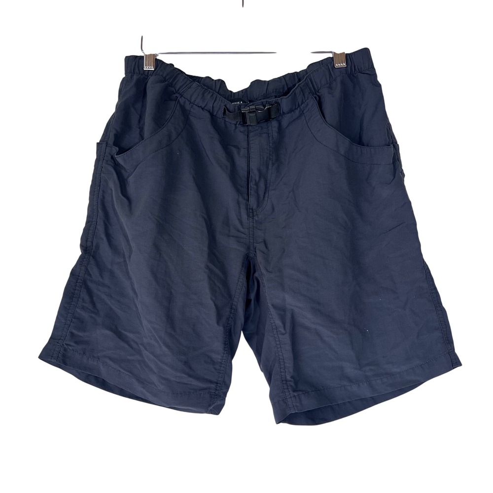 Kavu Shorts Mens Large Blue Hiking Outdoor Buckle Belt